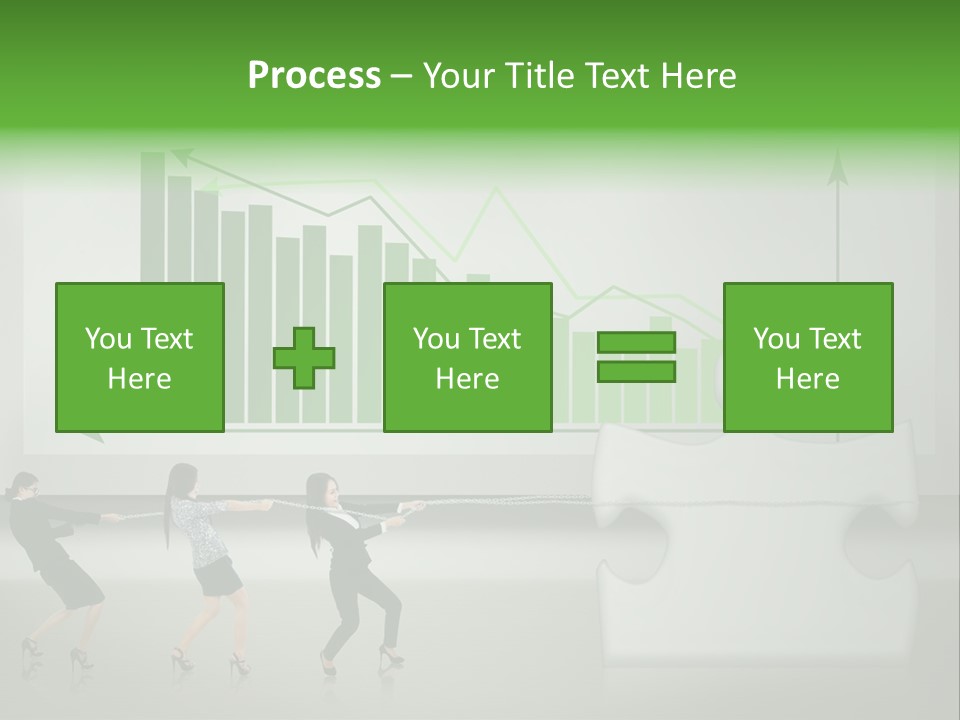 Partnership Chinese Green PowerPoint Template