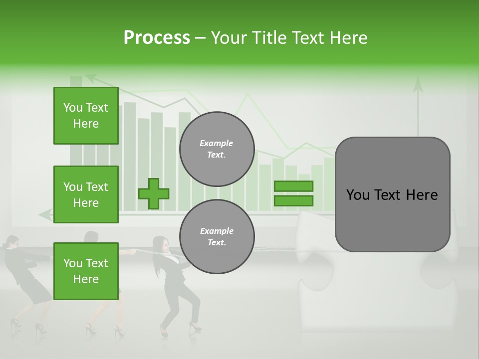 Partnership Chinese Green PowerPoint Template