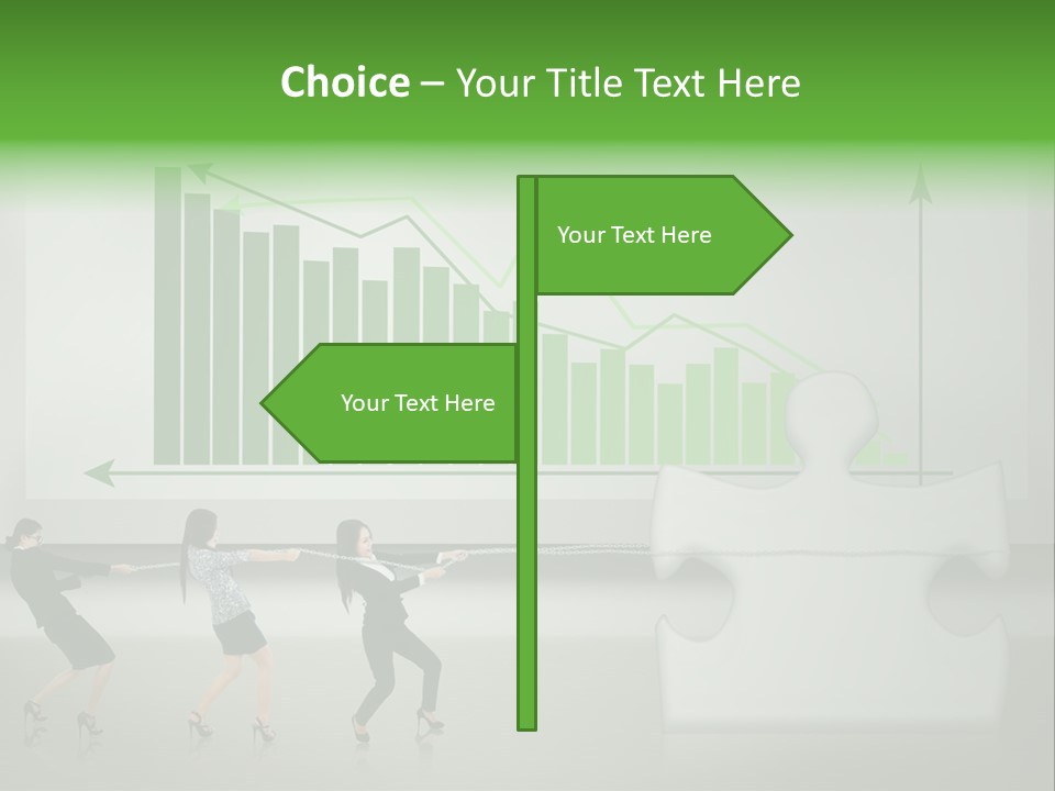 Partnership Chinese Green PowerPoint Template