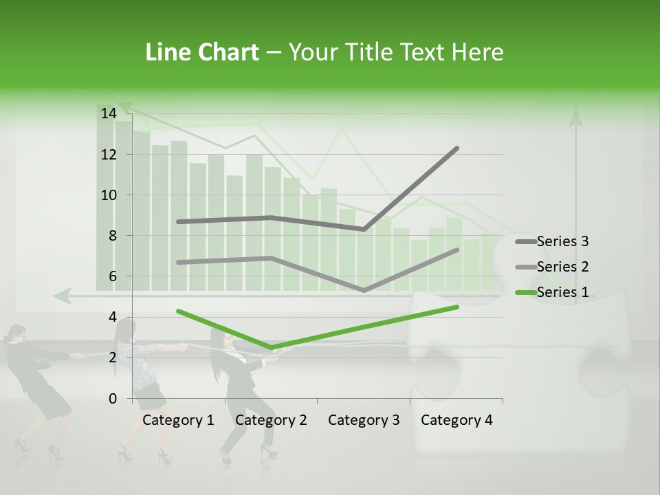 Partnership Chinese Green PowerPoint Template