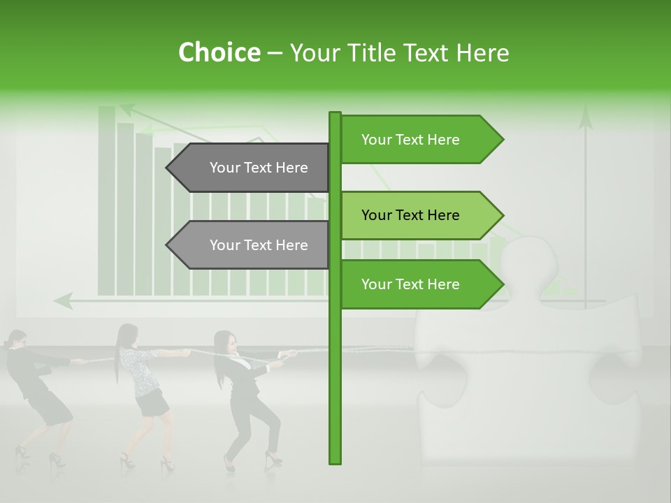 Partnership Chinese Green PowerPoint Template
