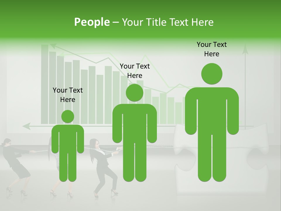 Partnership Chinese Green PowerPoint Template
