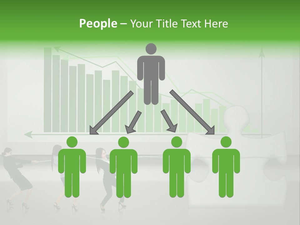 Partnership Chinese Green PowerPoint Template