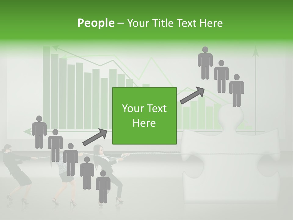 Partnership Chinese Green PowerPoint Template