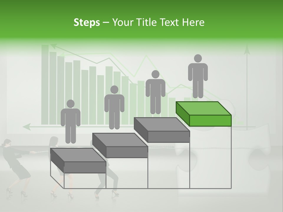 Partnership Chinese Green PowerPoint Template