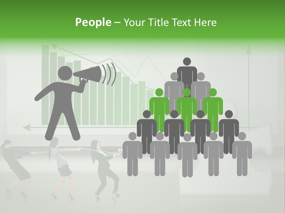 Partnership Chinese Green PowerPoint Template