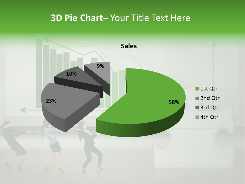 Partnership Chinese Green PowerPoint Template