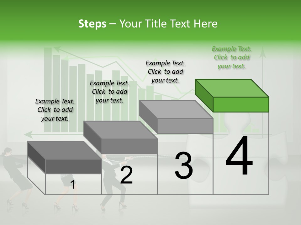 Partnership Chinese Green PowerPoint Template