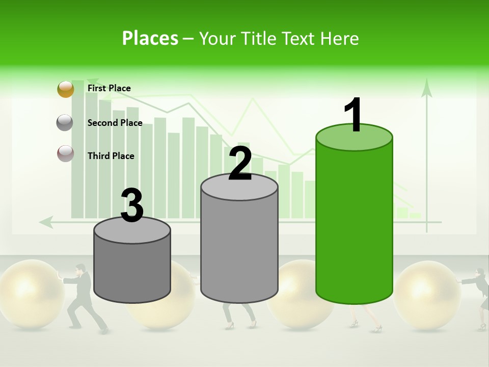 Push Performance Green PowerPoint Template