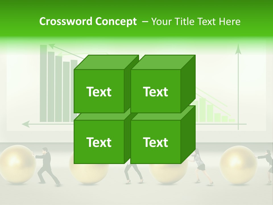 Push Performance Green PowerPoint Template