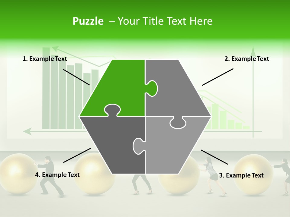 Push Performance Green PowerPoint Template