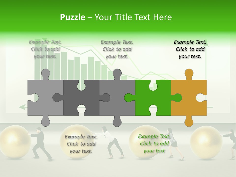 Push Performance Green PowerPoint Template