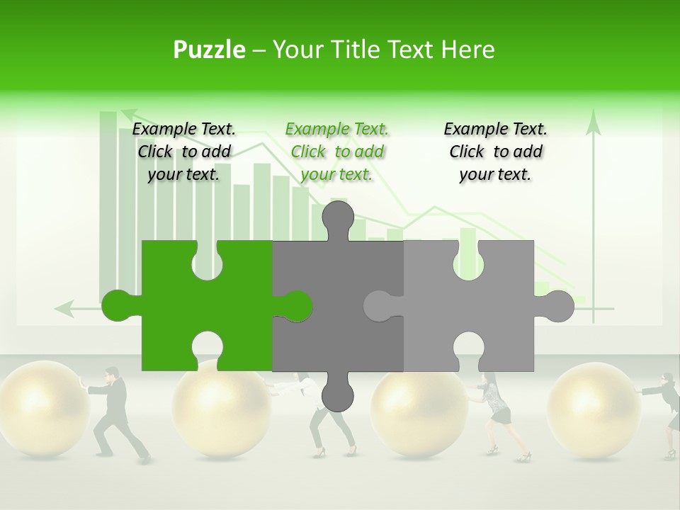 Push Performance Green PowerPoint Template