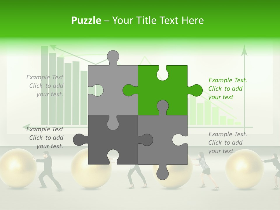 Push Performance Green PowerPoint Template