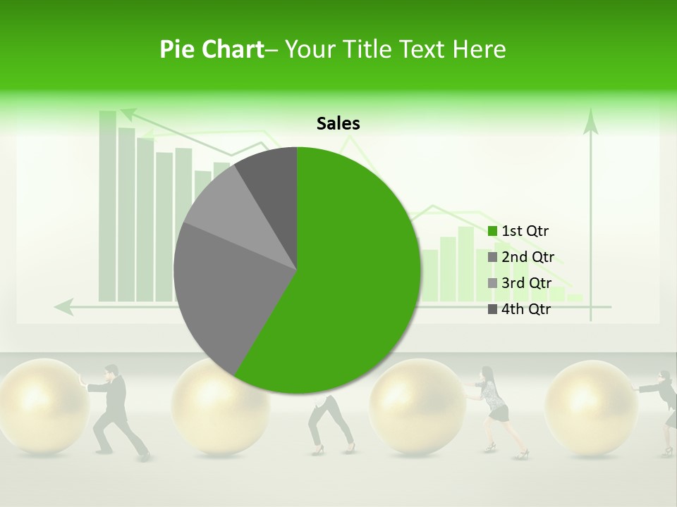 Push Performance Green PowerPoint Template