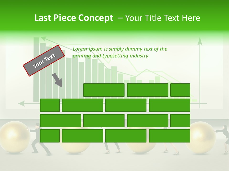 Push Performance Green PowerPoint Template