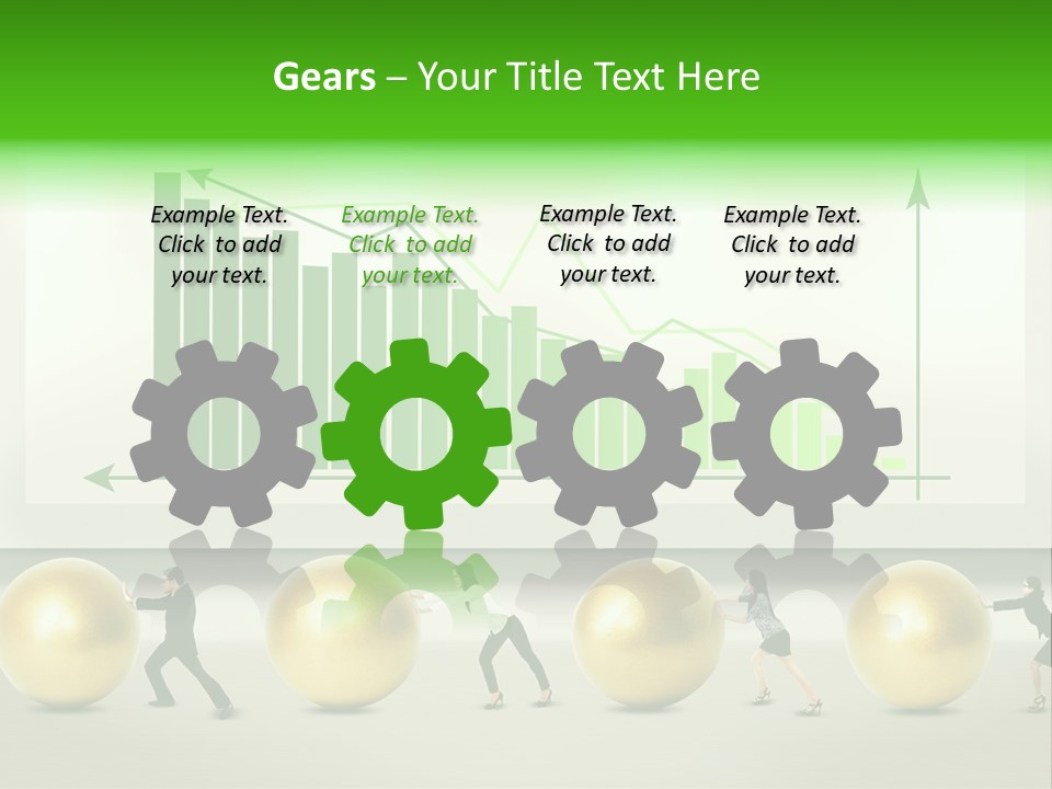 Push Performance Green PowerPoint Template