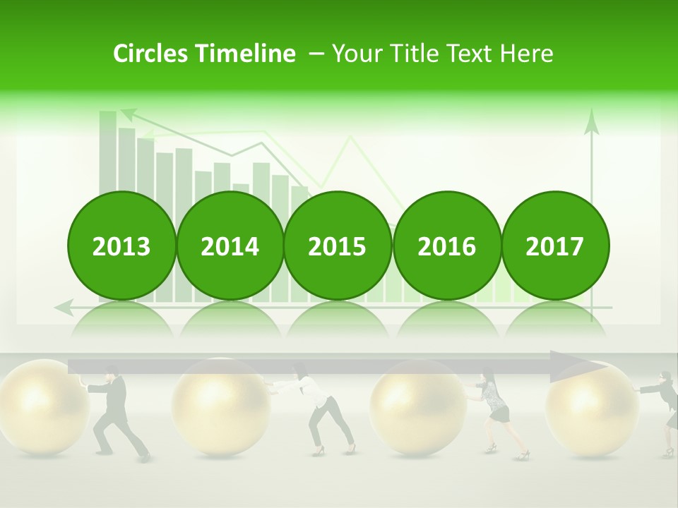 Push Performance Green PowerPoint Template