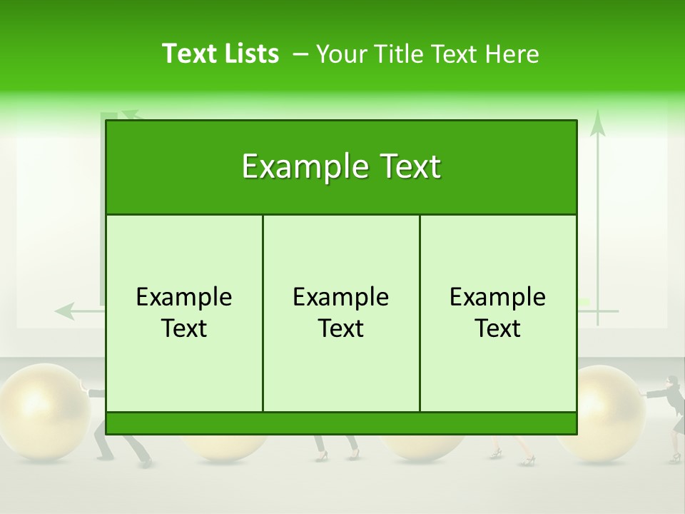 Push Performance Green PowerPoint Template