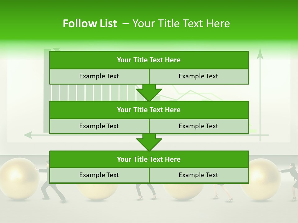 Push Performance Green PowerPoint Template