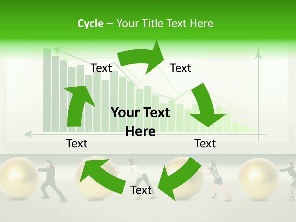 Push Performance Green PowerPoint Template