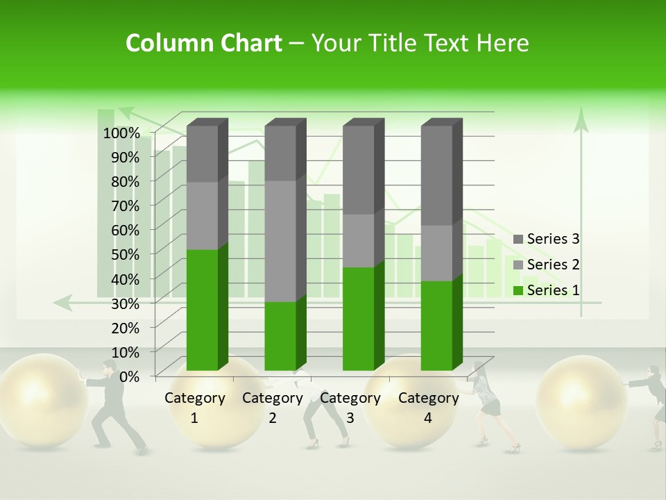 Push Performance Green PowerPoint Template