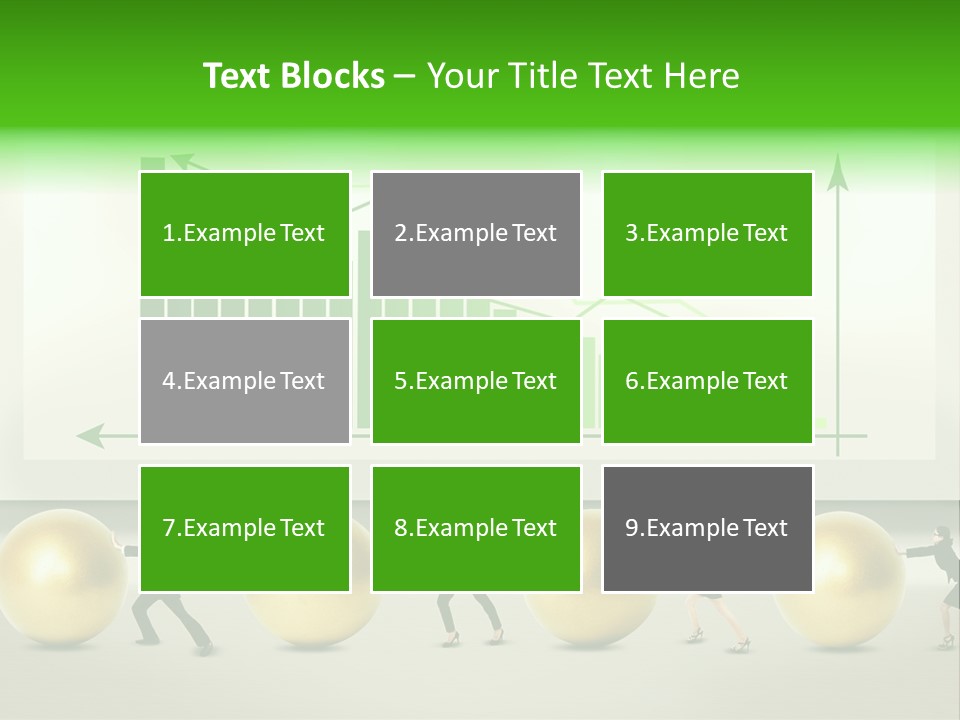 Push Performance Green PowerPoint Template