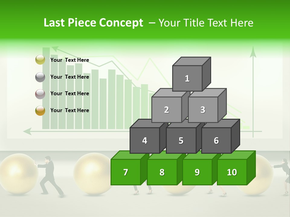 Push Performance Green PowerPoint Template