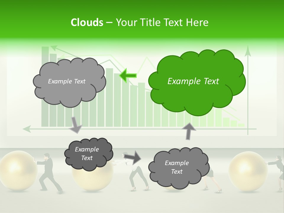Push Performance Green PowerPoint Template