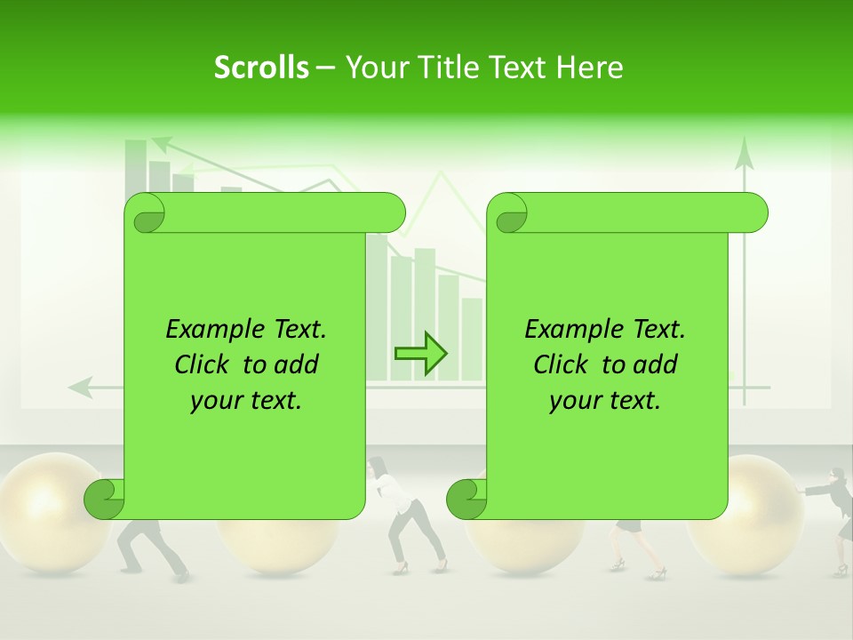 Push Performance Green PowerPoint Template
