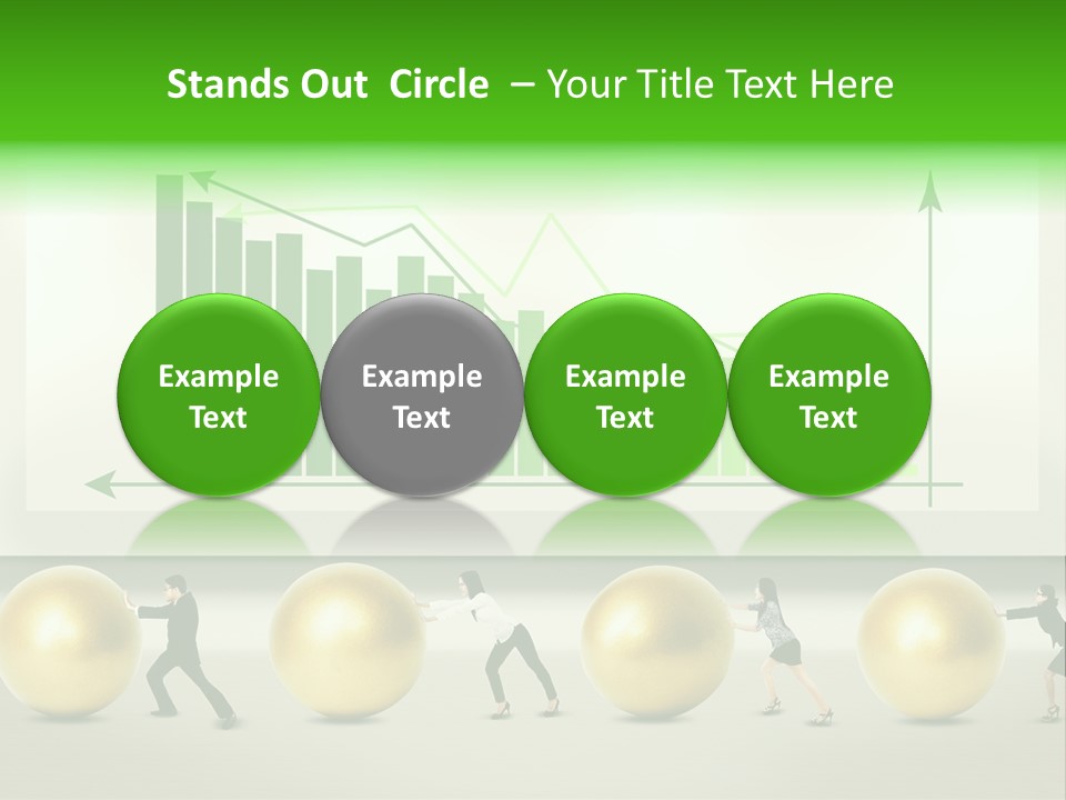 Push Performance Green PowerPoint Template