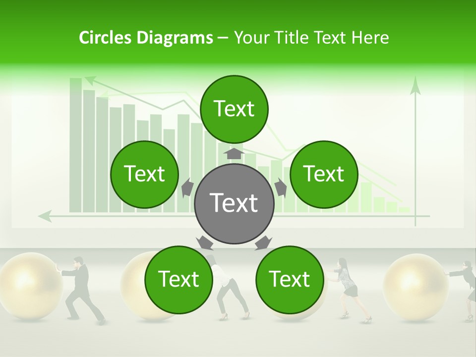 Push Performance Green PowerPoint Template