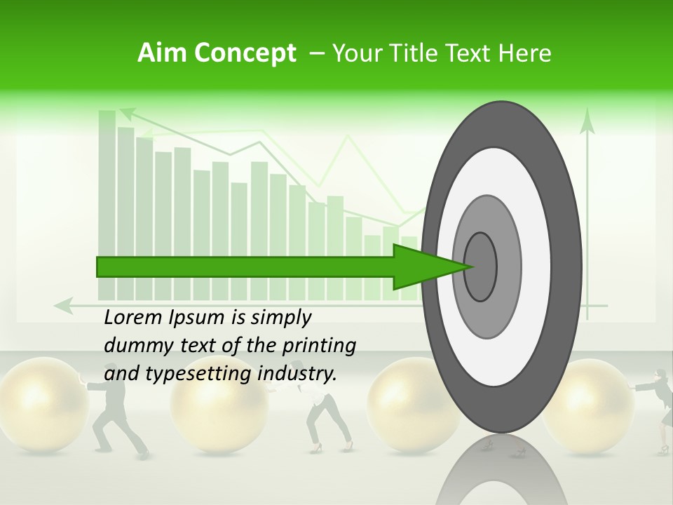 Push Performance Green PowerPoint Template