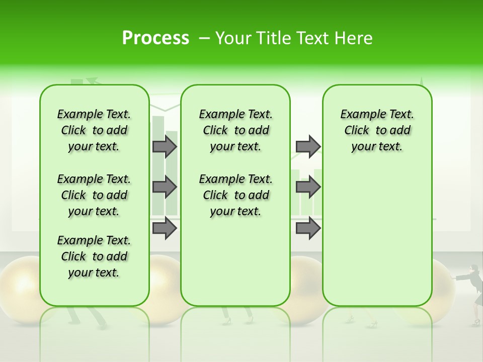 Push Performance Green PowerPoint Template