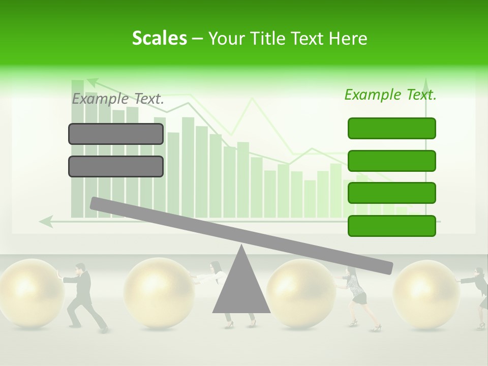 Push Performance Green PowerPoint Template