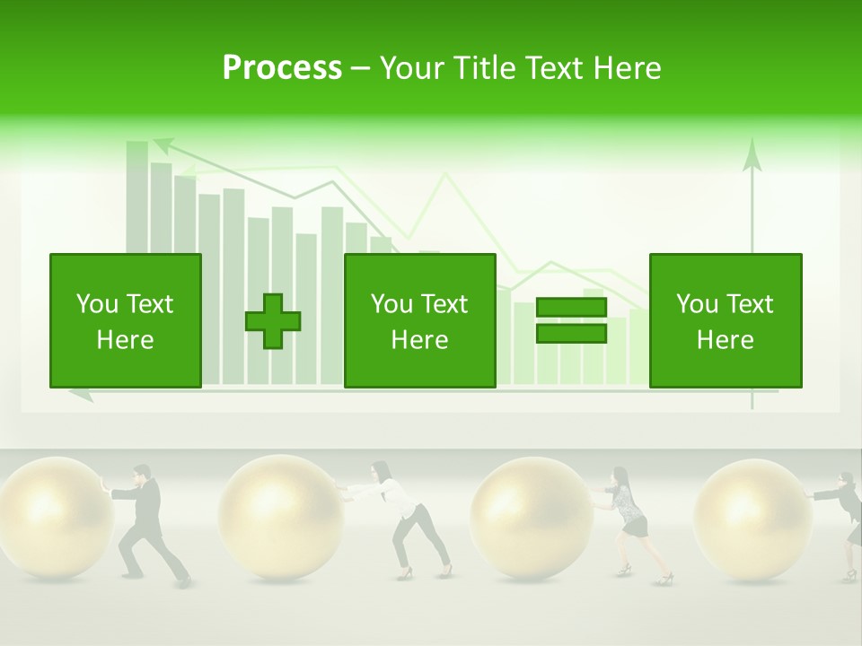 Push Performance Green PowerPoint Template