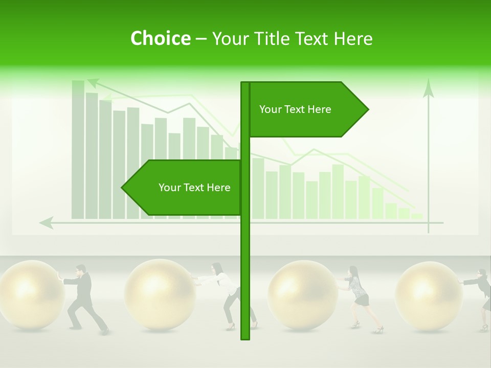 Push Performance Green PowerPoint Template