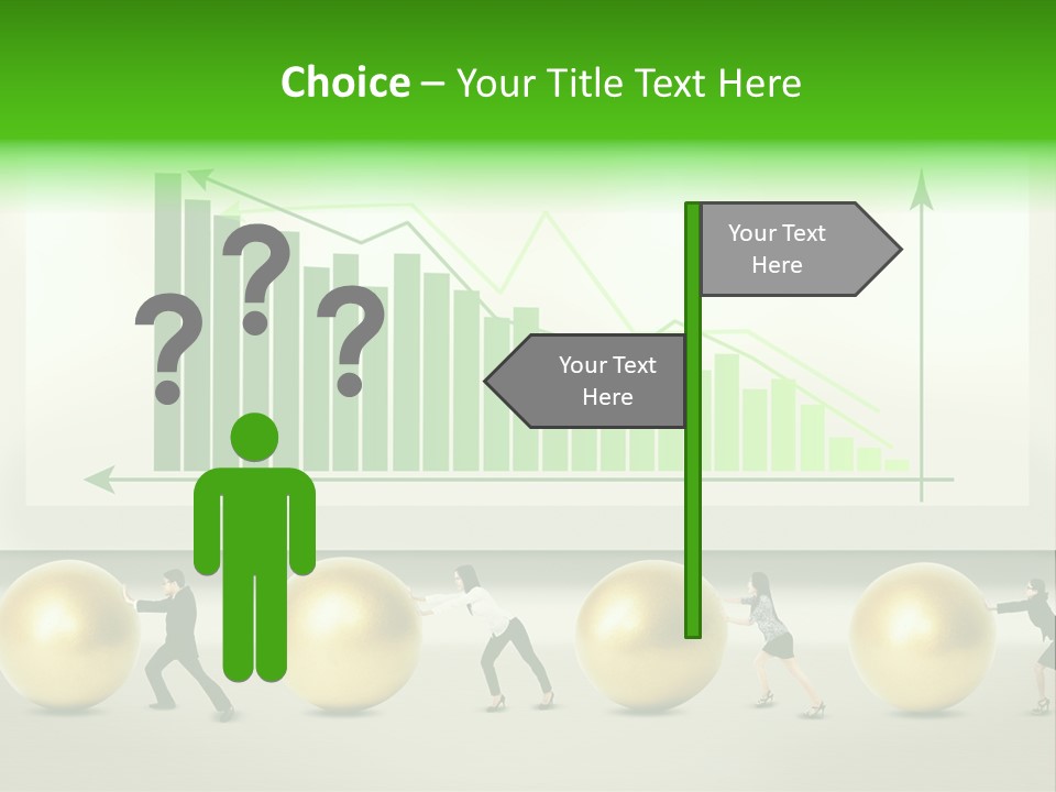 Push Performance Green PowerPoint Template