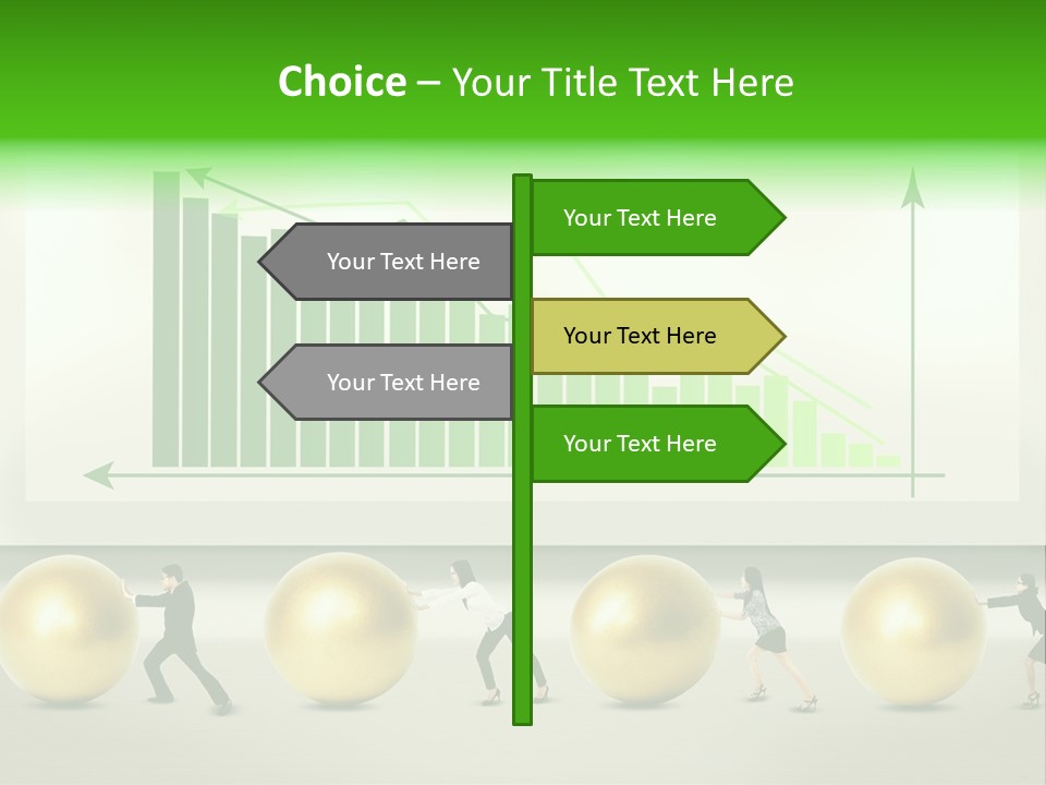 Push Performance Green PowerPoint Template