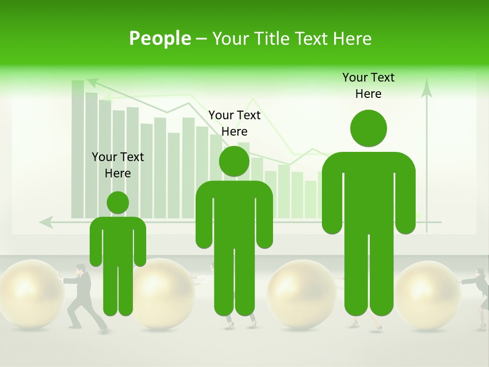 Push Performance Green PowerPoint Template