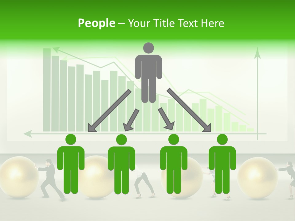 Push Performance Green PowerPoint Template