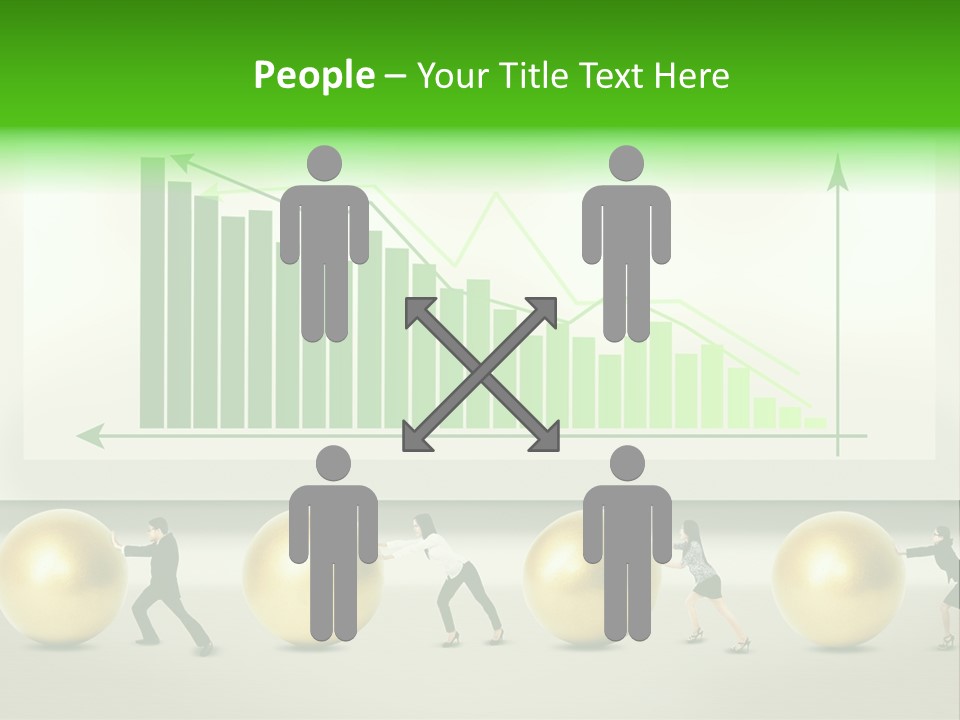 Push Performance Green PowerPoint Template