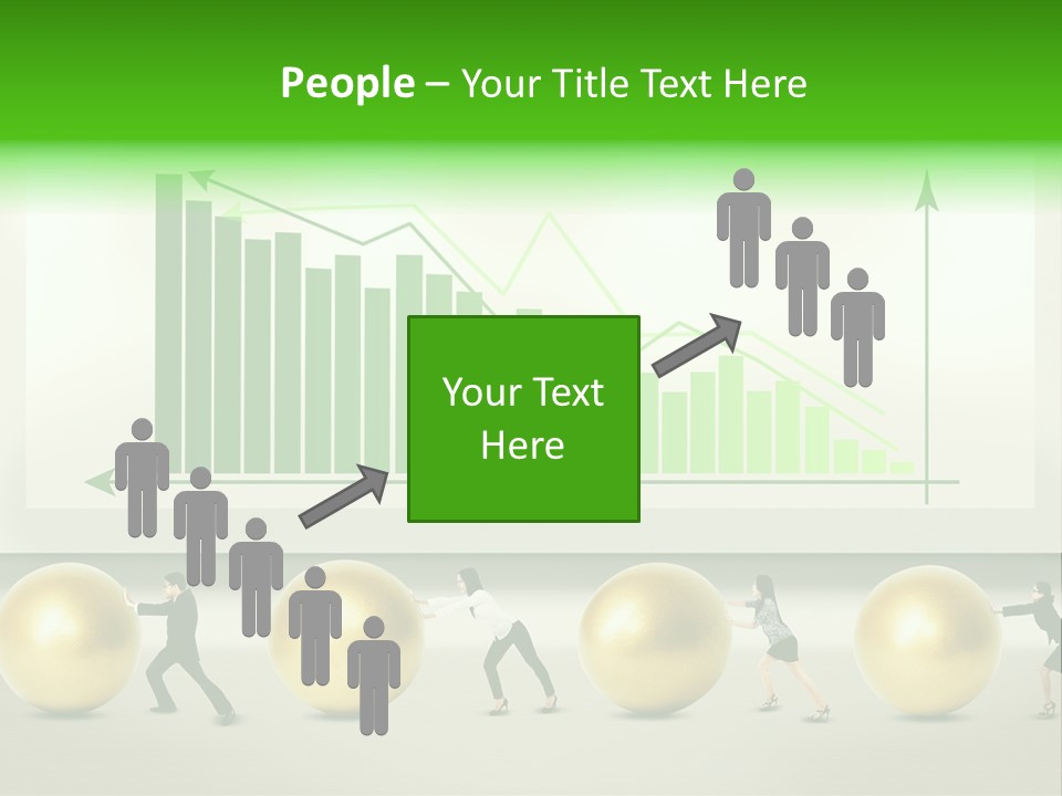 Push Performance Green PowerPoint Template