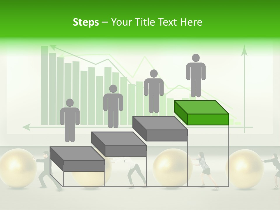 Push Performance Green PowerPoint Template