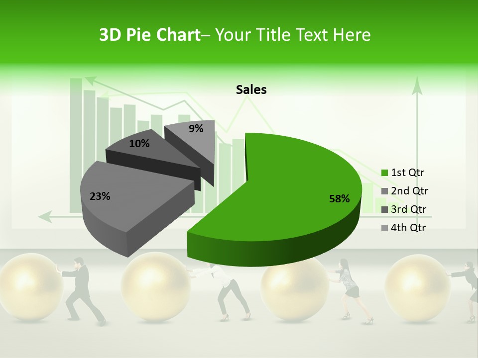 Push Performance Green PowerPoint Template