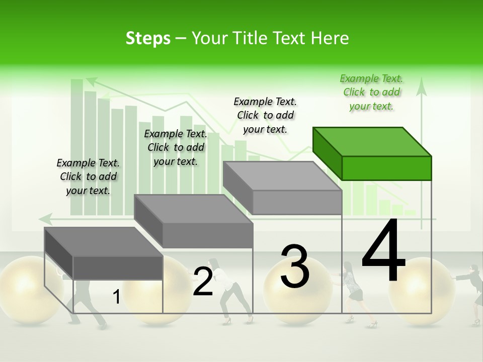 Push Performance Green PowerPoint Template