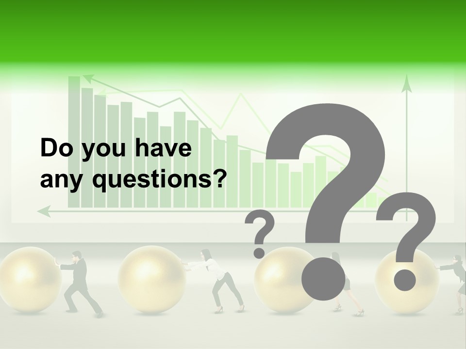 Push Performance Green PowerPoint Template