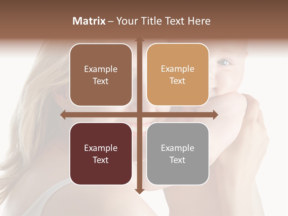 Embrace Cuddling Newborn PowerPoint Template