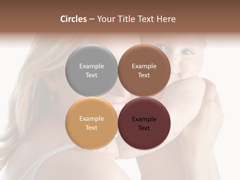 Embrace Cuddling Newborn PowerPoint Template