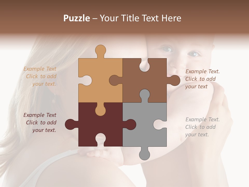 Embrace Cuddling Newborn PowerPoint Template